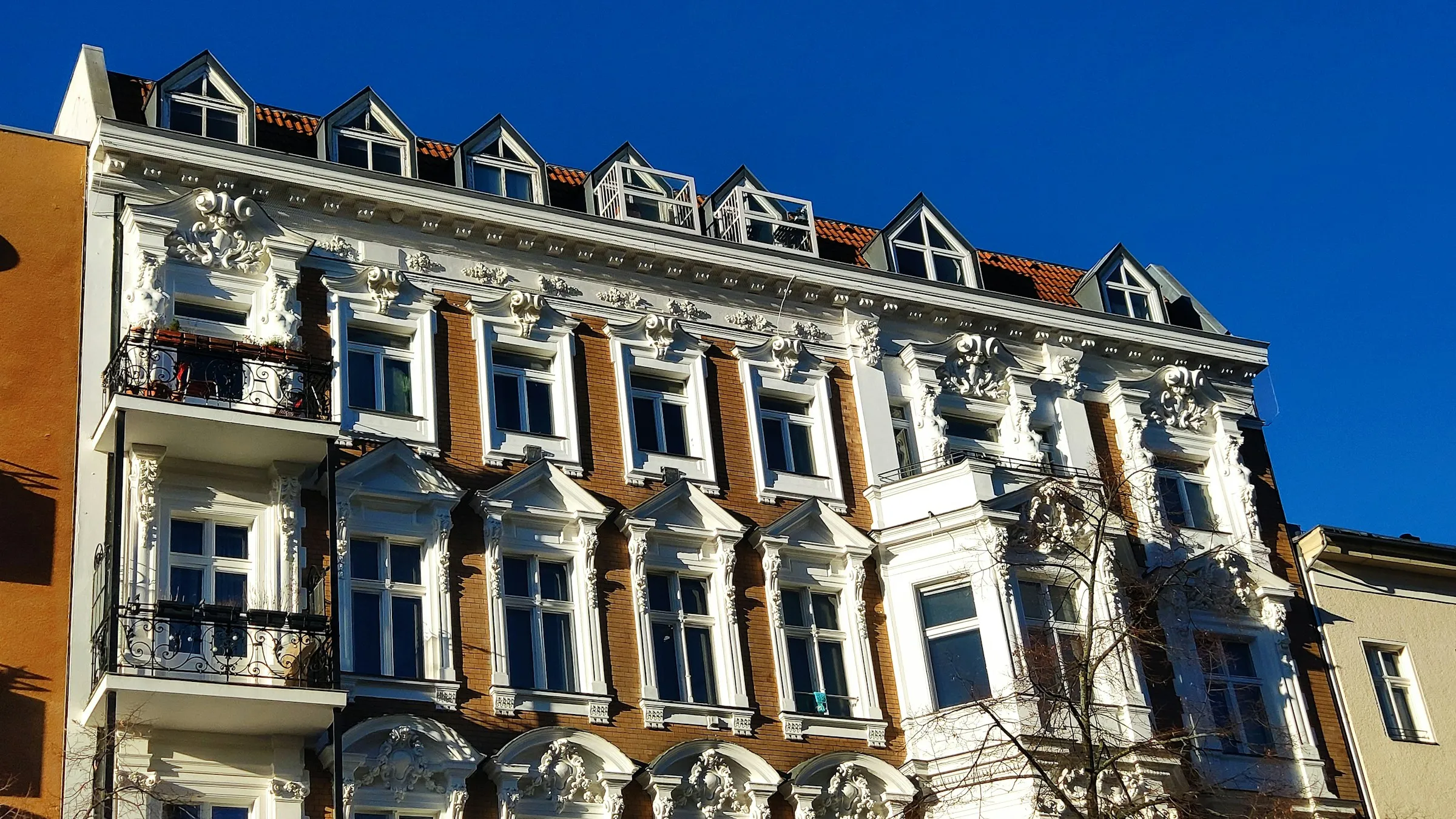 Detailaufnahme eines historischen Architekturelements